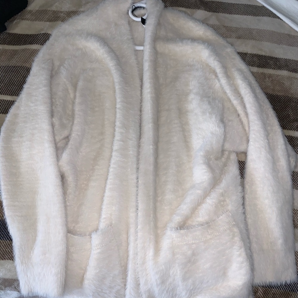 Express cardigan fuzzy never worn